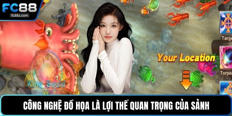 Công nghệ đồ họa là lợi thế quan trọng của sảnh